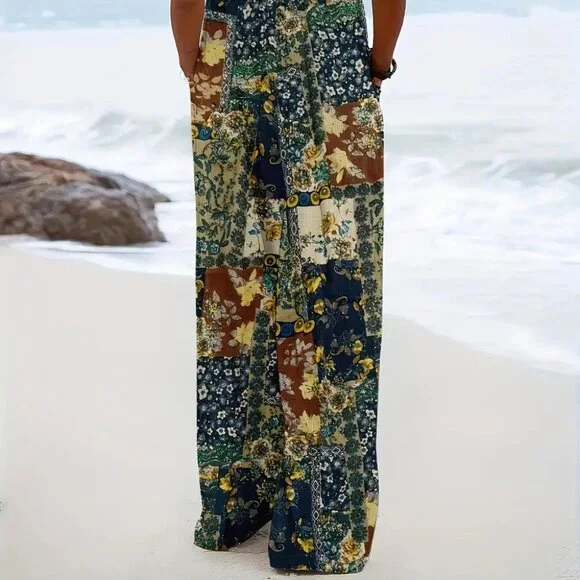 LADIES PATCHWORK JUMPSUIT NWT - Picture 6 of 8